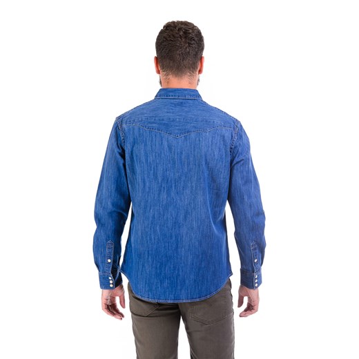 Koszula Wrangler L/S Western Shirt "Indigo" be-jeans niebieski jesień