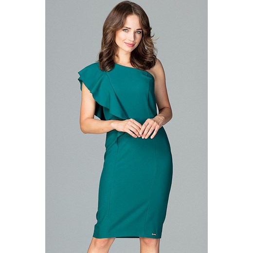 Sukienka K488, Kolor zielony, Rozmiar L, Lenitif Lenitif L Primodo