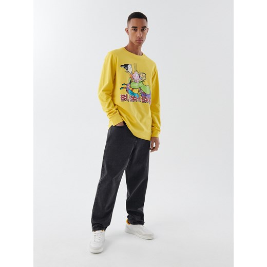Cropp - Koszulka longsleeve Ed, Edd & Eddy - Żółty Cropp S Cropp