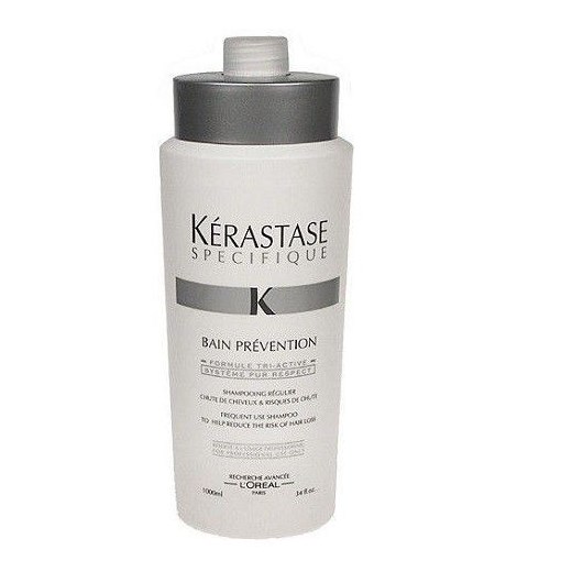 Kerastase Specifique Bain Prevention Shampoo Help Reduce Ris 1000ml W Szampon Przeciw wypadaniu włosów e-glamour bialy błyszczący