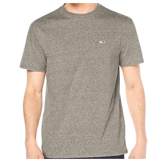 Tommy Hilfiger T-shirt Męski Regular Fit Gray ze sklepu dewear.pl w kategorii T-shirty męskie - zdjęcie 132219324