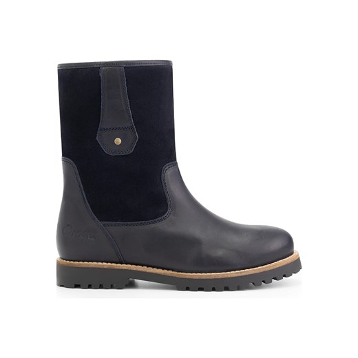 Skórzane botki "R.Cassels" w kolorze granatowym Nogrz 40 wyprzedaż Limango Polska