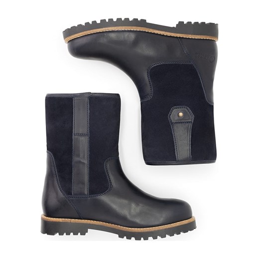 Skórzane botki "R.Cassels" w kolorze granatowym Nogrz 39 okazyjna cena Limango Polska