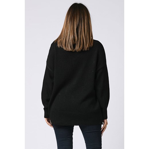Sweter "Billie" w kolorze czarnym Plus Size Company 36/38 okazyjna cena Limango Polska