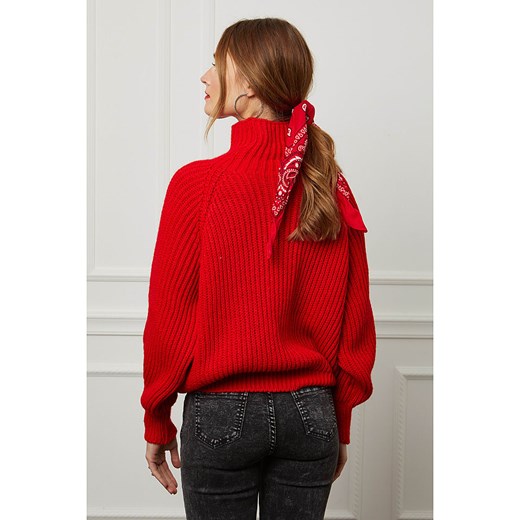 Wełniany sweter "Baby" w kolorze czerwonym Joséfine L wyprzedaż Limango Polska