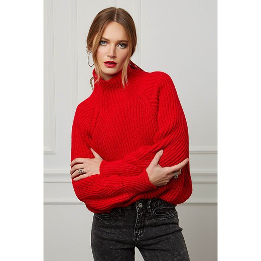 Wełniany sweter "Baby" w kolorze czerwonym Joséfine M okazja Limango Polska