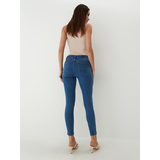 Mohito - Jeansy skinny z ozdobnymi zamkami Eco Aware - Niebieski Mohito 40 Mohito