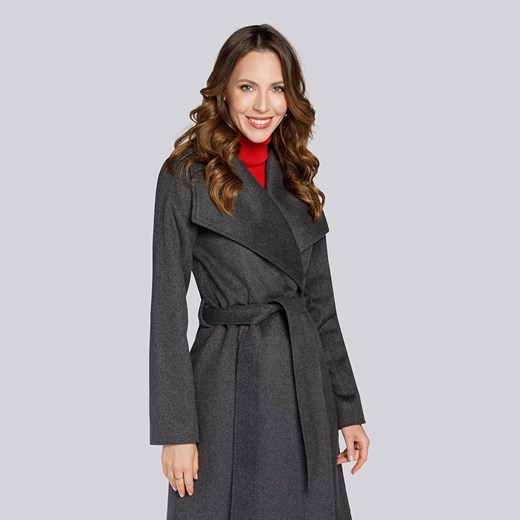 Damski płaszcz z wełną szlafrokowy Wittchen XS, XXL, L, M, XL, XXXL, S okazyjna cena WITTCHEN