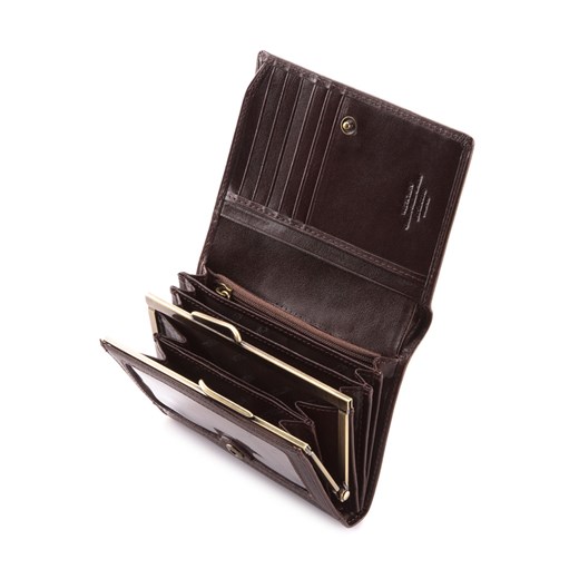 Damski portfel skórzany z herbem na napę Wittchen WITTCHEN