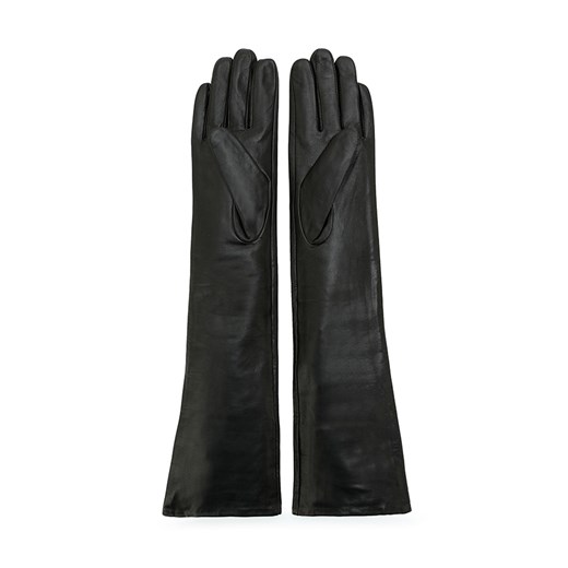 Damskie rękawiczki ze skóry długie czarne ze sklepu WITTCHEN w kategorii Rękawiczki damskie - zdjęcie 132449413