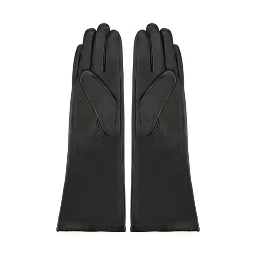 Damskie rękawiczki skórzane długie czarne ze sklepu WITTCHEN w kategorii Rękawiczki damskie - zdjęcie 132449420