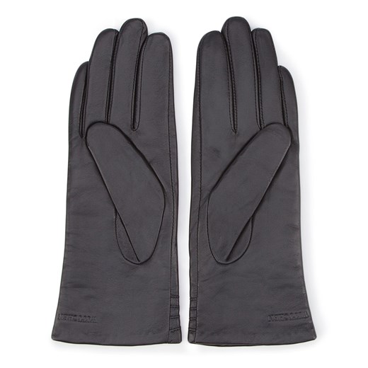 Rękawiczki ze skóry naturalnej czarne ze sklepu WITTCHEN w kategorii Rękawiczki damskie - zdjęcie 132449462