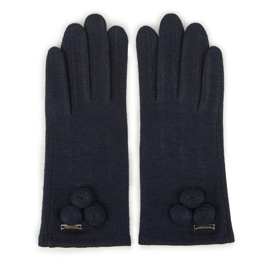 Damskie rękawiczki wełniane z okrągłymi ozdobami Wittchen promocja WITTCHEN