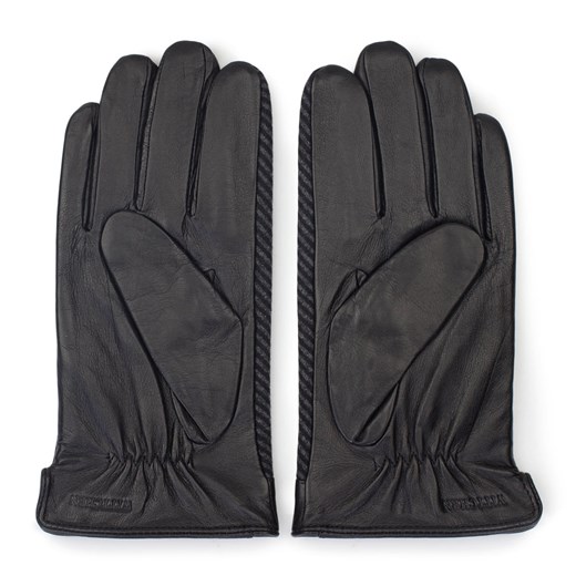 Rękawiczki męskie czarno-szare ze sklepu WITTCHEN w kategorii Rękawiczki męskie - zdjęcie 132449800