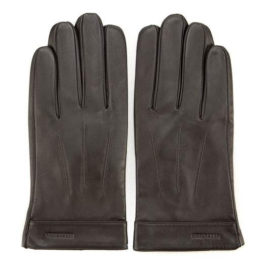 Rękawiczki męskie ciemny brąz ze sklepu WITTCHEN w kategorii Rękawiczki męskie - zdjęcie 132449831