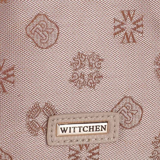 Damska listonoszka z tkaniny w logo z suwakiem Wittchen wyprzedaż WITTCHEN