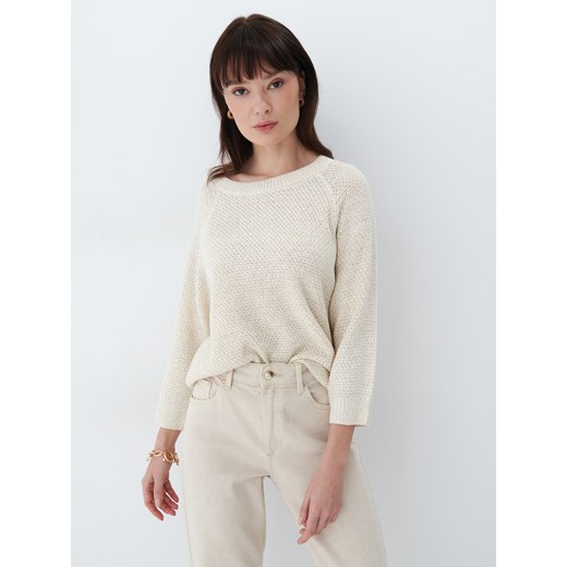 Mohito - Sweter oversize - Kremowy Mohito XXS Mohito