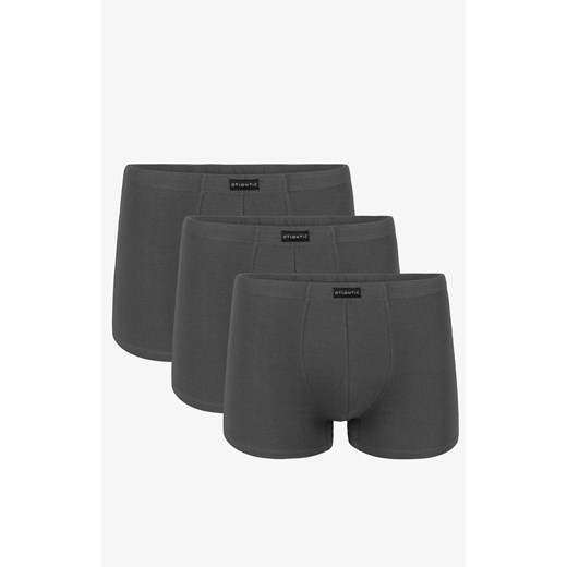 3-pack Bokserki męskie grafitowe 3BMH-007, Kolor grafitowy, Rozmiar S, ATLANTIC ze sklepu Intymna w kategorii Majtki męskie - zdjęcie 132475380