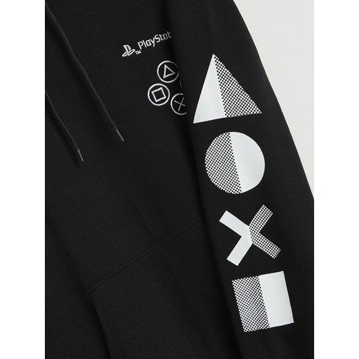 Reserved - Bluza z kapturem Playstation - Czarny Reserved XXL Reserved