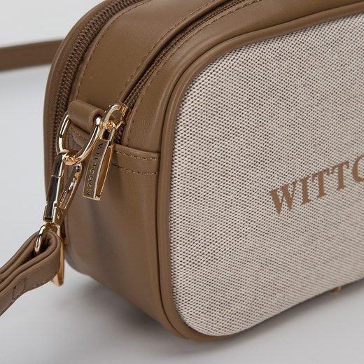 Damska torebka z ekoskóry i płótna dwukomorowa Wittchen okazyjna cena WITTCHEN