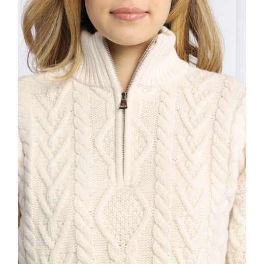 LAUREN RALPH LAUREN Wełniany sweter | Regular Fit | z dodatkiem kaszmiru L Gomez Fashion Store