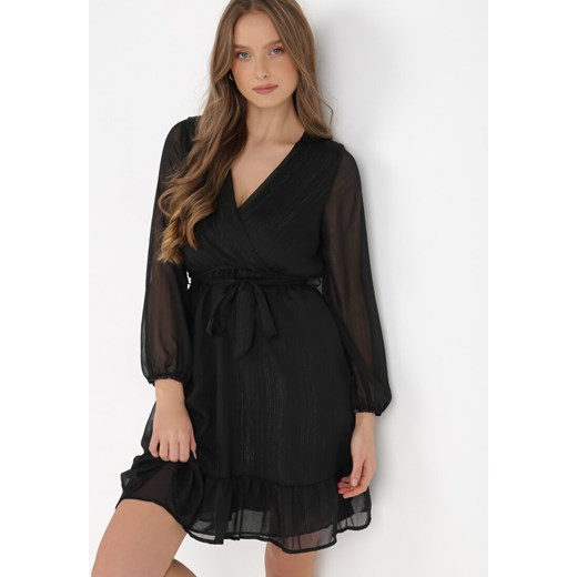 Czarna Sukienka Pronestra ze sklepu Born2be Odzież w kategorii Sukienki - zdjęcie 132559074