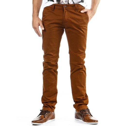 Spodnie (ux0056) - Brązowy dstreet brazowy bawełniane