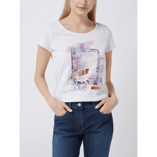 T-shirt z cekinami Montego S Peek&Cloppenburg