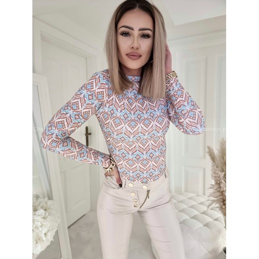 Spodnie woskowane Ella waniliowe T256 By Me S/36 Charlotte Fashion