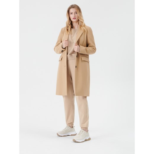Sinsay - Płaszcz z wełną - Beżowy Sinsay XXL Sinsay