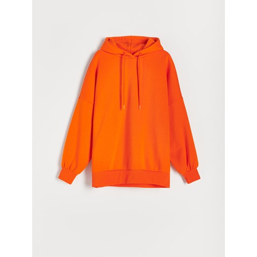 Reserved - Bluza z dresowej dzianiny - Pomarańczowy Reserved L Reserved