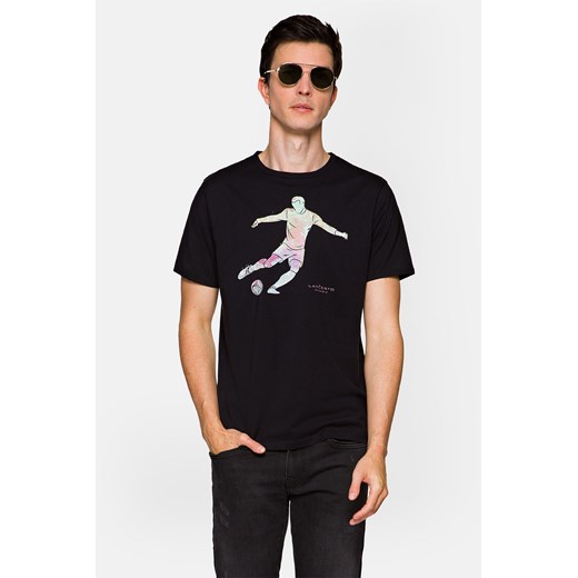 Koszulka Ciemnogranatowa Lennox ze sklepu Lancerto S.A. w kategorii T-shirty męskie - zdjęcie 132677643