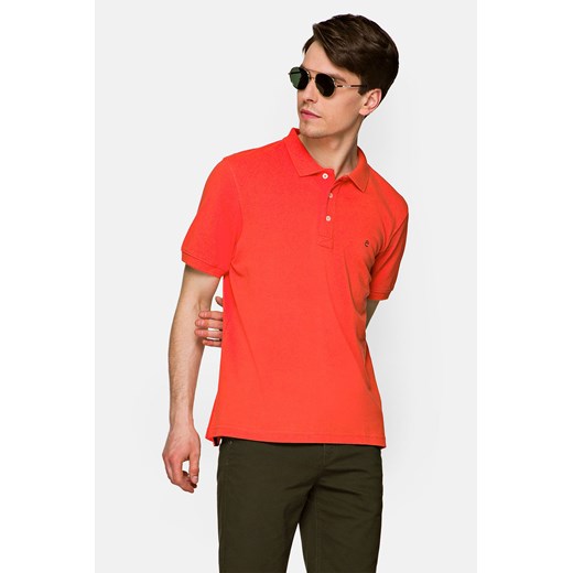 Koszulka Ciemno-Łososiowa Polo Patrick ze sklepu Lancerto S.A. w kategorii T-shirty męskie - zdjęcie 132677701