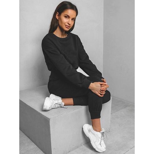 KOMPLET DRESOWY OVERSIZE DWUCZĘŚCIOWY DAMSKI CZARNY OZONEE JS/8C71/3 Ozonee L ozonee.pl okazja