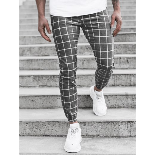 SPODNIE MĘSKIE CHINO JOGGERY SZARE OZONEE DJ/3455/21 Ozonee 36 okazyjna cena ozonee.pl