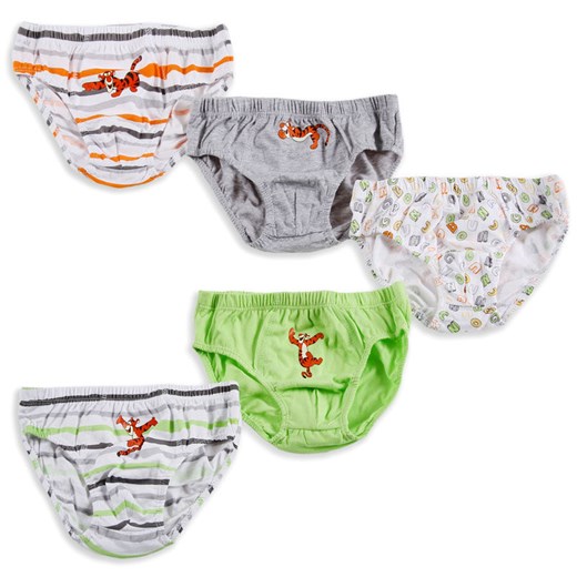 Cool Club, Majtki chłopięce 5-pack, Kubuś Puchatek i Przyjaciele, rozmiar 98/104 - Wyprzedaż - ubrania i buty nawet do -50% taniej! smyk-com zielony chłopięce