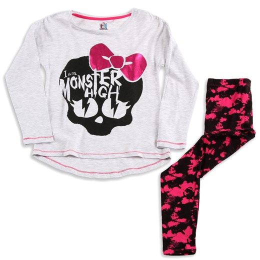 Cool Club, Piżama dziewczęca, Monster High, rozmiar 146 - Wyprzedaż - ubrania i buty nawet do -50% taniej! smyk-com bialy dziewczęce