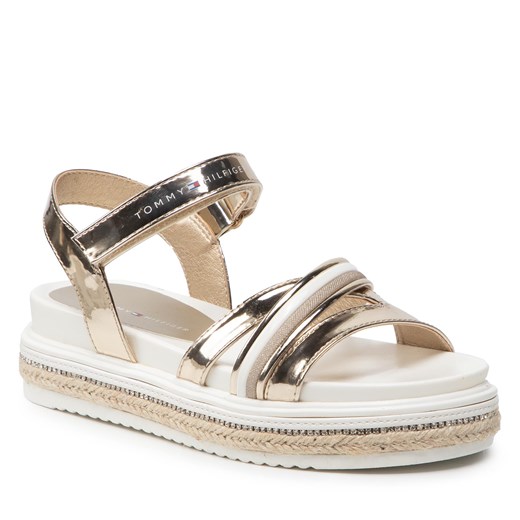 Sandały TOMMY HILFIGER - Platform Velcro Sandal Platform T3A2-32177-0567 M Tommy Hilfiger 32 eobuwie.pl