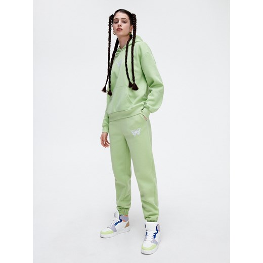 Cropp - Jasnozielone dresowe joggery - Zielony Cropp XS Cropp