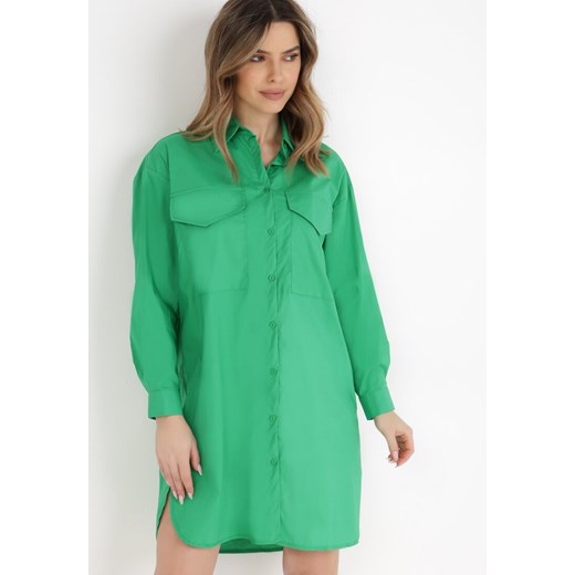 Zielona Sukienka Katale XL Born2be Odzież