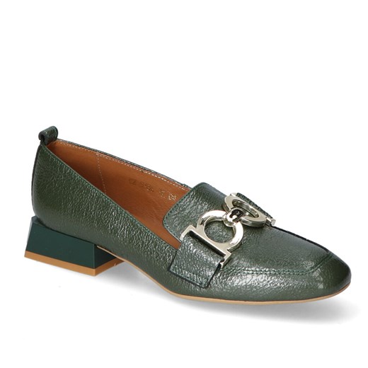 Lordsy Gamis 5336/H50 Zielone Lakier ze sklepu Arturo-obuwie w kategorii Lordsy damskie - zdjęcie 132756900
