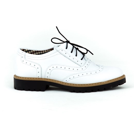 półbuty - skóra naturalna - model 258 - kolor biały Zapato 36 zapato.com.pl
