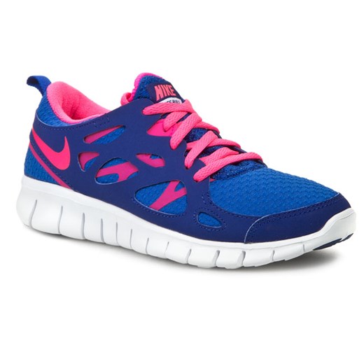 Półbuty NIKE - Free Run 2 477701 401 Gm Ryl/Hyper Pink/Dp Ryl/Bl/White eobuwie-pl granatowy 