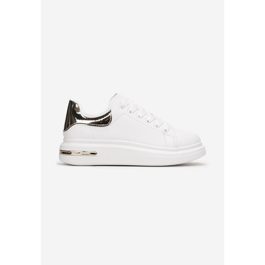 Biało-Złote Sneakersy Alcamia 37 born2be.pl