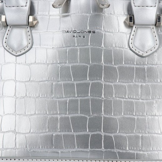 Elegancka Torebka Damska Kuferek firmy David Jones Srebrny (kolory) David Jones PaniTorbalska