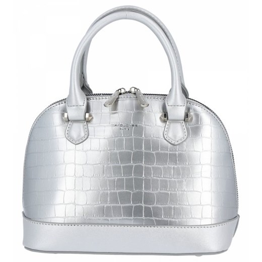 Elegancka Torebka Damska Kuferek firmy David Jones Srebrny (kolory) David Jones PaniTorbalska