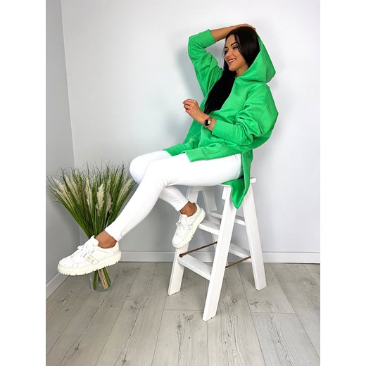 Zielona Bluza Oversize Modnakiecka.pl L/XL ModnaKiecka.pl