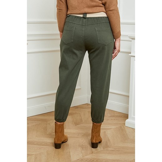 Spodnie chino w kolorze khaki Curvy Lady 40/42 promocja Limango Polska