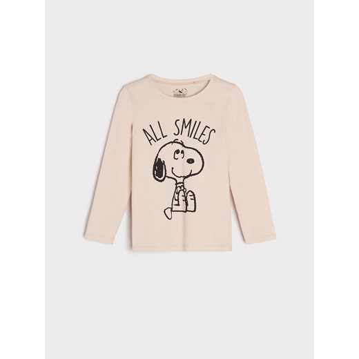 Sinsay - Koszulka Snoopy - Beżowy Sinsay 140 Sinsay
