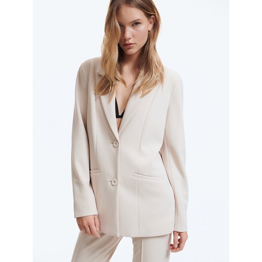 Reserved - Gładka marynarka - Beżowy Reserved M Reserved